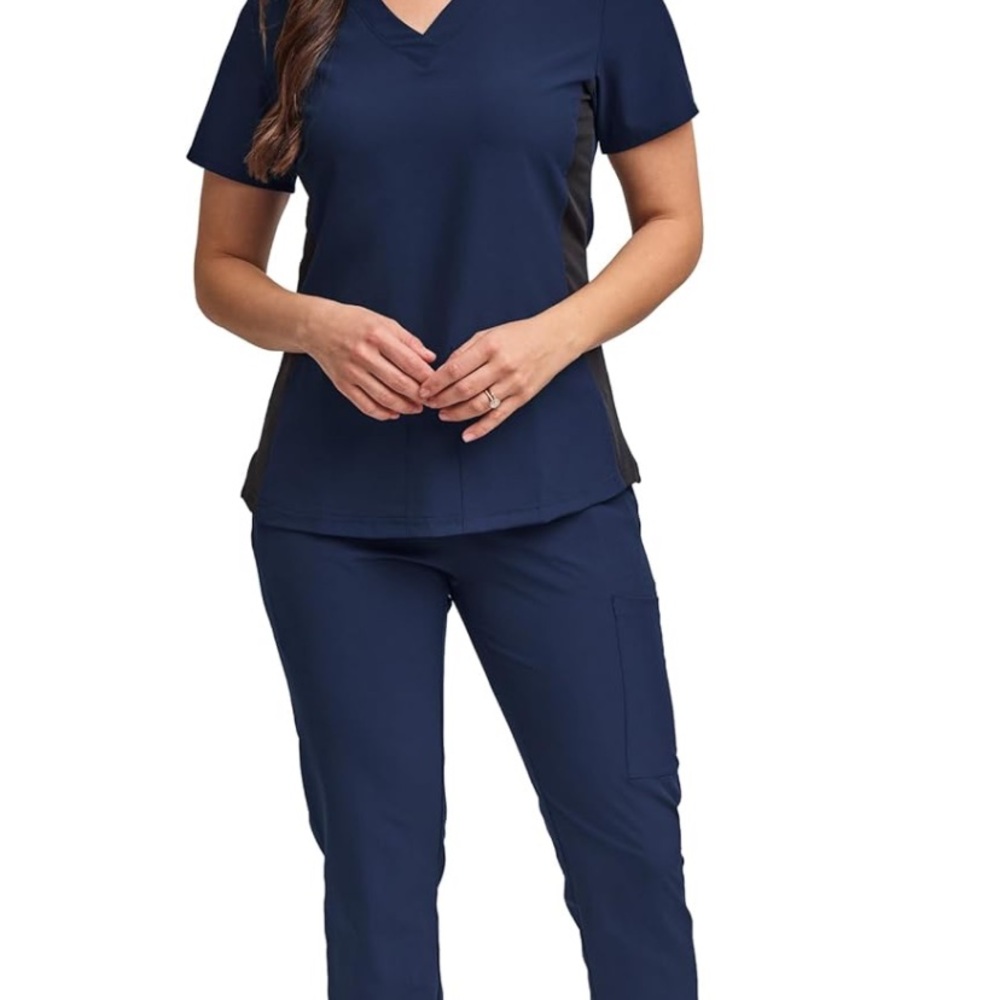 GT Performance Navy Blue Scrub Set